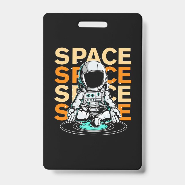 Tarjeta De Identificación Space Space Astronaut (Parte frontal)