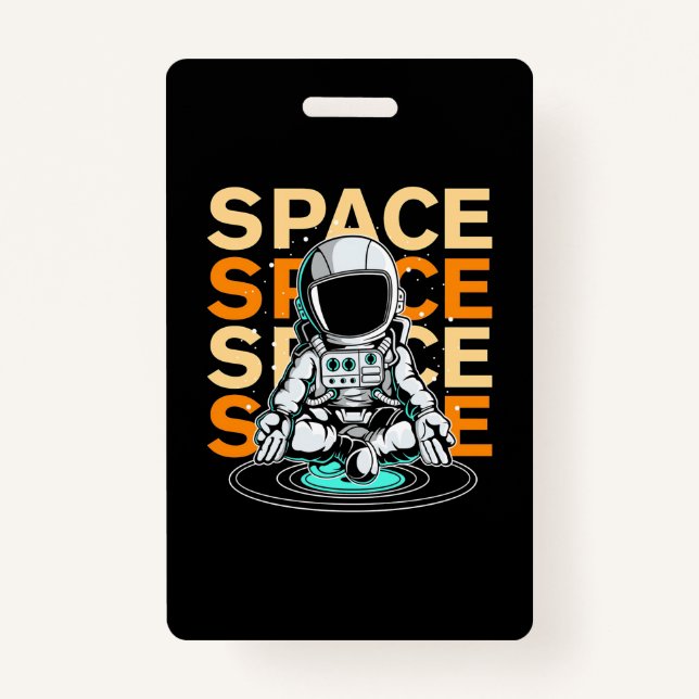 Tarjeta De Identificación Space Space Astronaut (Anverso)