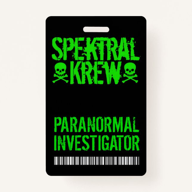 Tarjeta De Identificación Spektral Krew Badge (Anverso)