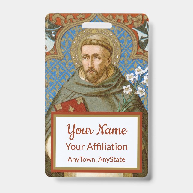 Tarjeta De Identificación St. Dominic de Guzman (BK 011) (Parte frontal)