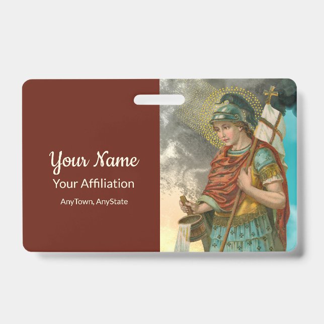 Tarjeta De Identificación St. Florian con cubo (ambos; M 019) (Parte frontal)