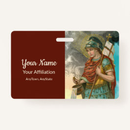 Tarjeta De Identificación St. Florian con cubo (ambos; M 019)