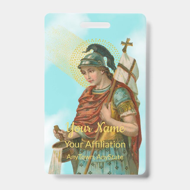 Tarjeta De Identificación St. Florian con cubo (cielo despejado; M 019) (Parte frontal)