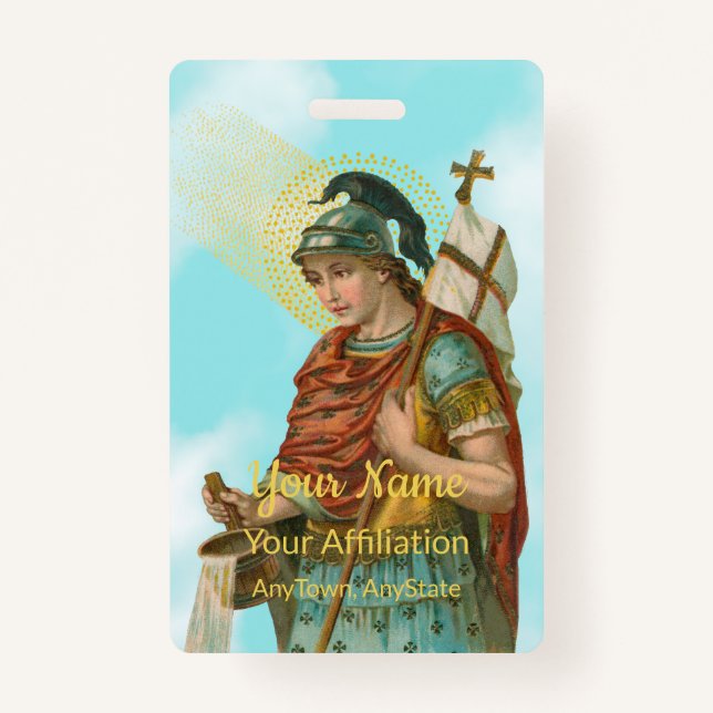 Tarjeta De Identificación St. Florian con cubo (cielo despejado; M 019) (Anverso)