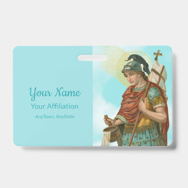 Tarjeta De Identificación St. Florian con cubo (cielo despejado; M 019) (Parte frontal)