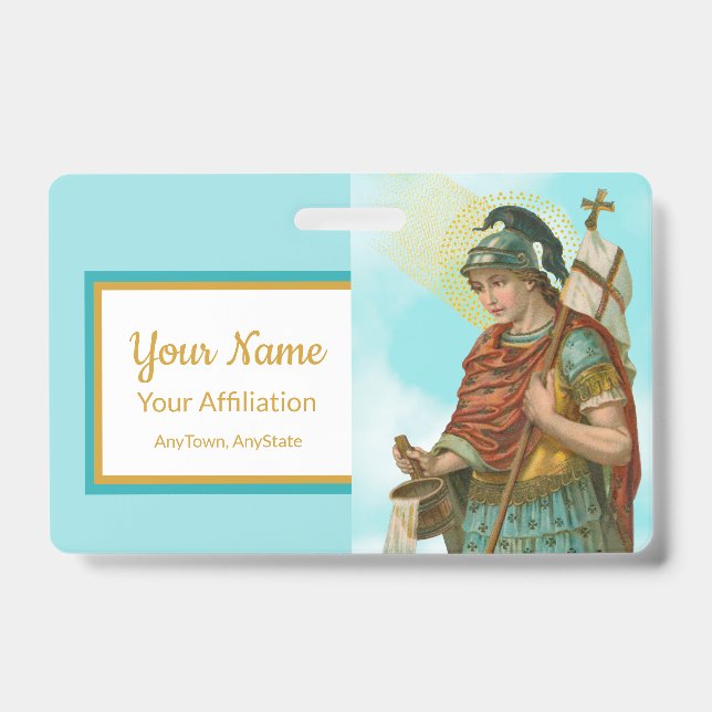 Tarjeta De Identificación St. Florian con cubo (cielo despejado; M 019) (Parte frontal)