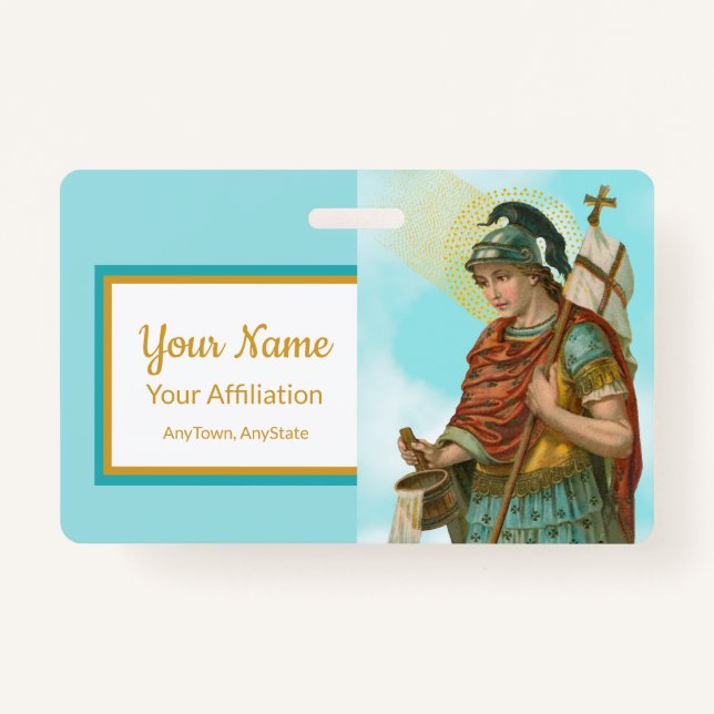 Tarjeta De Identificación St. Florian con cubo (cielo despejado; M 019) (Anverso)