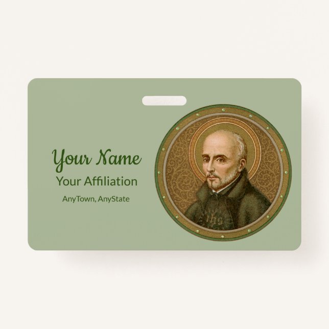Tarjeta De Identificación St. Ignatius Loyola (BK 050) (Estilo 1) (Anverso)
