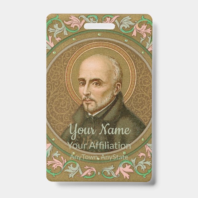 Tarjeta De Identificación St. Ignatius Loyola (BK 050) (Estilo 3) (Parte frontal)