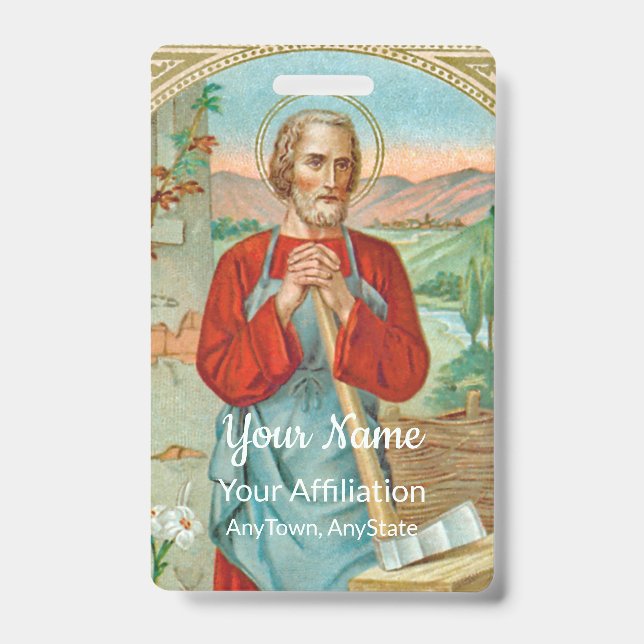 Tarjeta De Identificación St. Joseph el trabajador (BK 31) (Parte frontal)