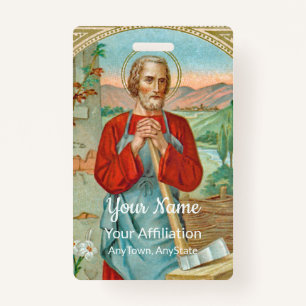 Tarjeta De Identificación St. Joseph el trabajador (BK 31)