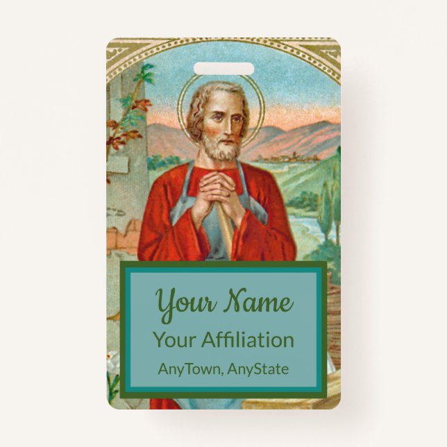 Tarjeta De Identificación St. Joseph el trabajador (BK 31) (Anverso)