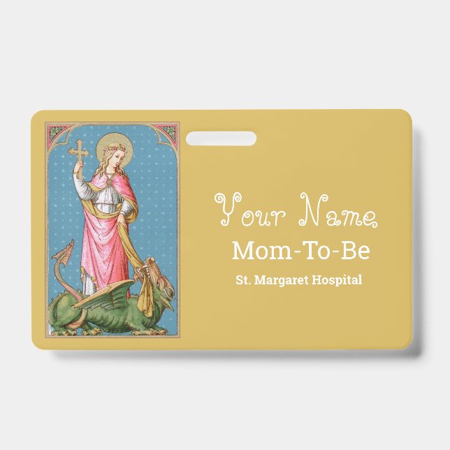 Tarjeta De Identificación St. Margaret de Antioch (SAU 038) (Parte frontal)