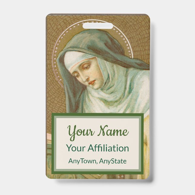 Tarjeta De Identificación St. Mary Magdalene de Pazzi (JM 45) (Estilo 2) (Anverso)