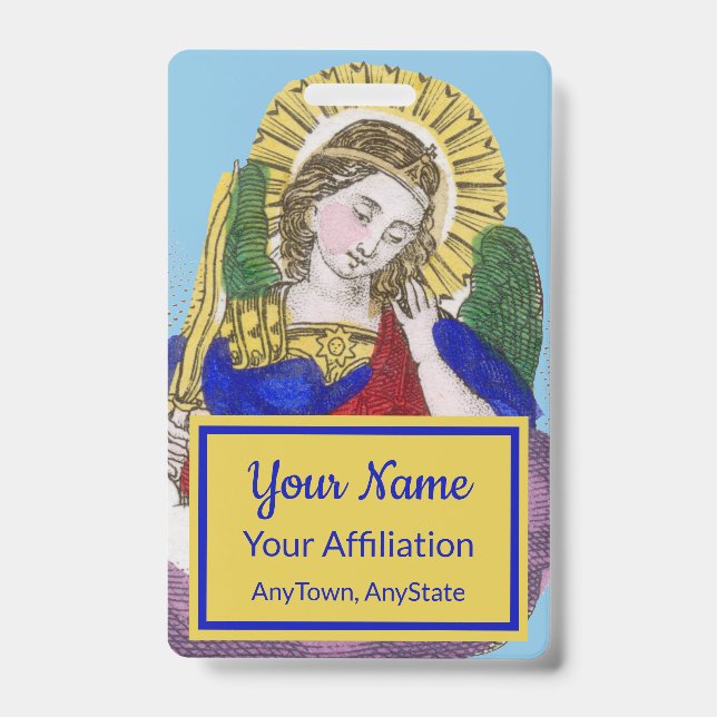 Tarjeta De Identificación St. Michael el Archangel (M 009; Estilo 3) (Parte frontal)