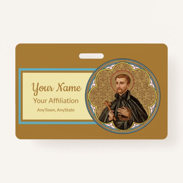 Tarjeta De Identificación St. Peter Claver (BK 058; Estilo 2) (Anverso)