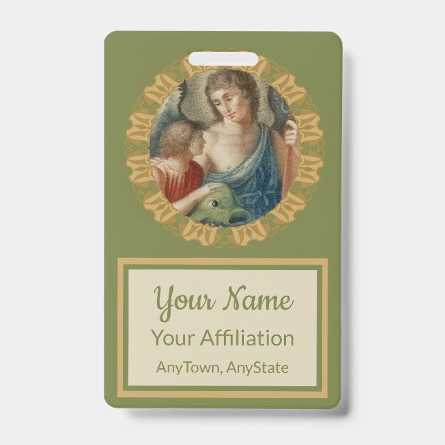 Tarjeta De Identificación St. Raphael the Archangel (M 012) (Parte frontal)