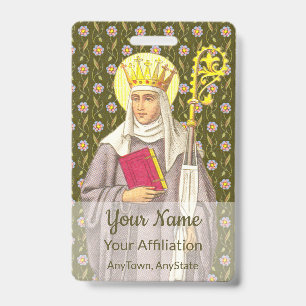 Tarjeta De Identificación Sta. Etheldreda (Audrey) (P 003)