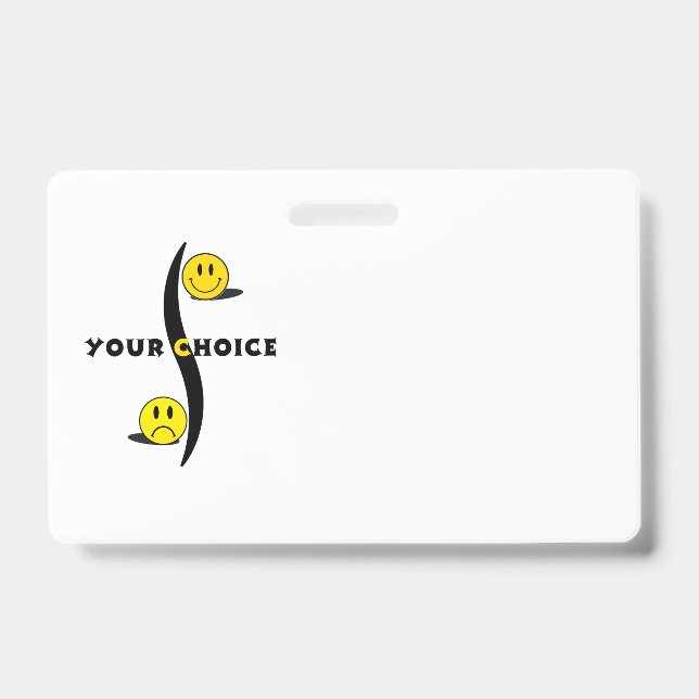 Tarjeta De Identificación su elección (Parte frontal)