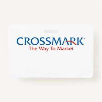Tarjeta De Identificación su nombre aquí cross mark