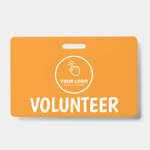 Tarjeta De Identificación Subir Fácilmente Tu Logotipo Personalizado Volunta