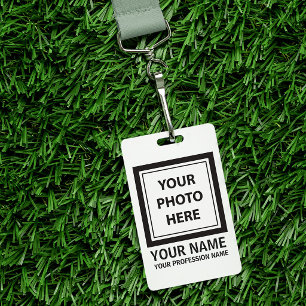 Tarjeta De Identificación Subir imagen foto y agregar texto – Personalizar s