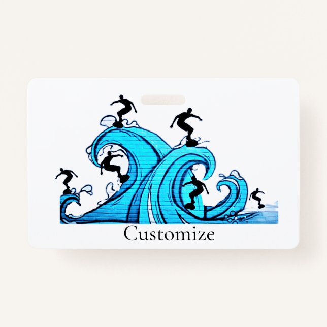 Tarjeta De Identificación Surfers Everywhere Thunder_Cove (Anverso)