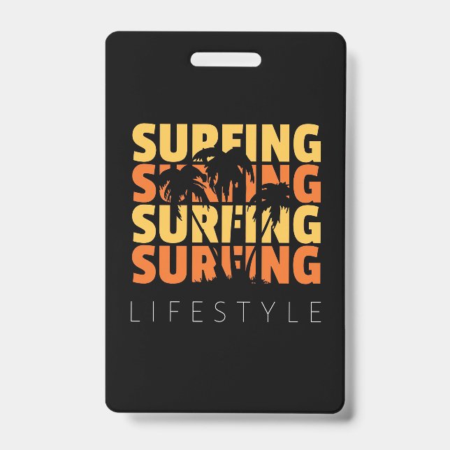 Tarjeta De Identificación Surfing Life Style Surfing (Parte frontal)