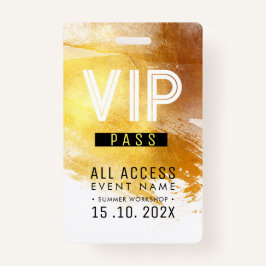 Tarjeta De Identificación Taller de eventos exclusivos de acceso VIP