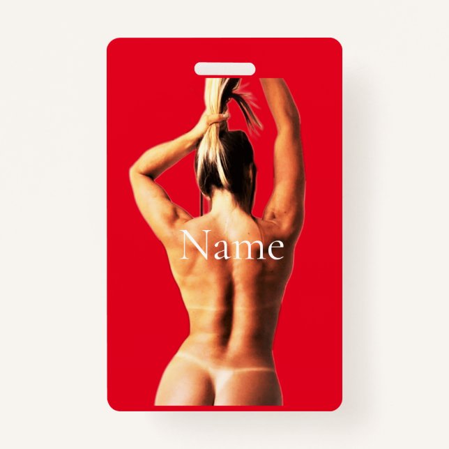 Tarjeta De Identificación Tanlines de modelo de aptitud Thunder_Cove (Anverso)