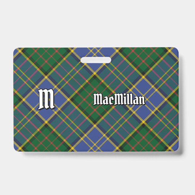 Tarjeta De Identificación Tartan de caza del clan MacMillan (Parte frontal)