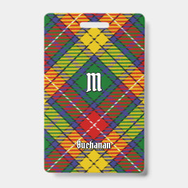 Tarjeta De Identificación Tartan del Clan Buchanan