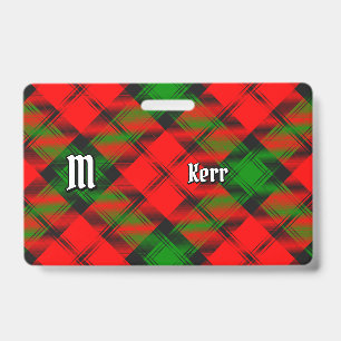 Tarjeta De Identificación Tartan del Clan Kerr