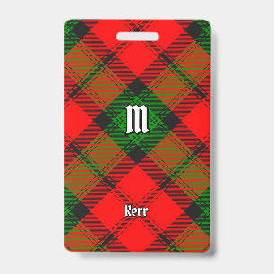 Tarjeta De Identificación Tartan del Clan Kerr