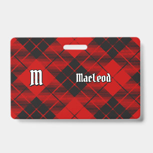 Tarjeta De Identificación Tartan del Clan Macleod de Raasay