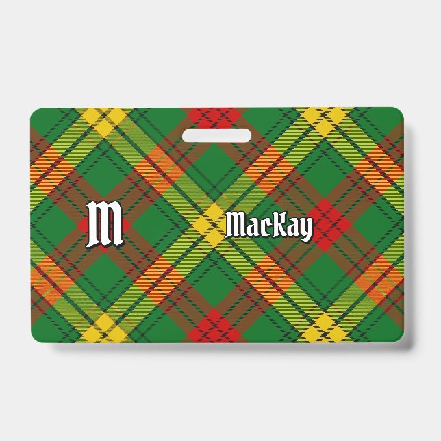 Tarjeta De Identificación Tartan del Clan MacMillan (Parte frontal)