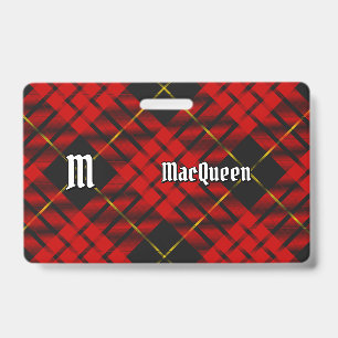 Tarjeta De Identificación Tartan del Clan MacQueen