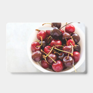 Tarjeta De Identificación tazón de cerezas