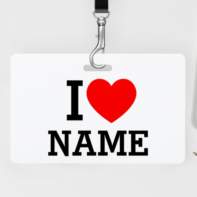 Tarjeta De Identificación Te Amo Nombre (Subido por el creador)