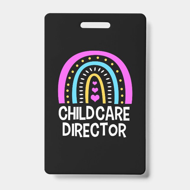 Tarjeta De Identificación Teacher Childcare Director (Parte frontal)