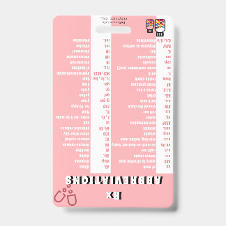 Tarjeta De Identificación Técnico De Farmacia - Insignia Rx (S2)