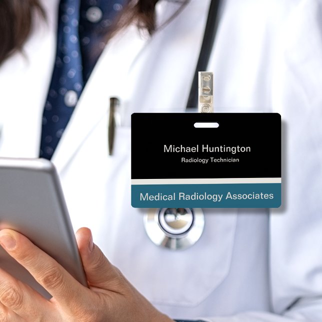 Tarjeta De Identificación Tecnología de Radiología Médica (Subido por el creador)