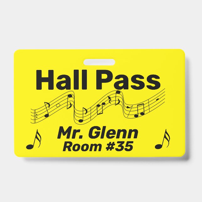 Tarjeta De Identificación Tema musical de Hall Pass (Anverso)
