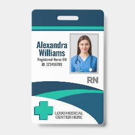 Tarjeta De Identificación Template Employee Photo Nurse ID