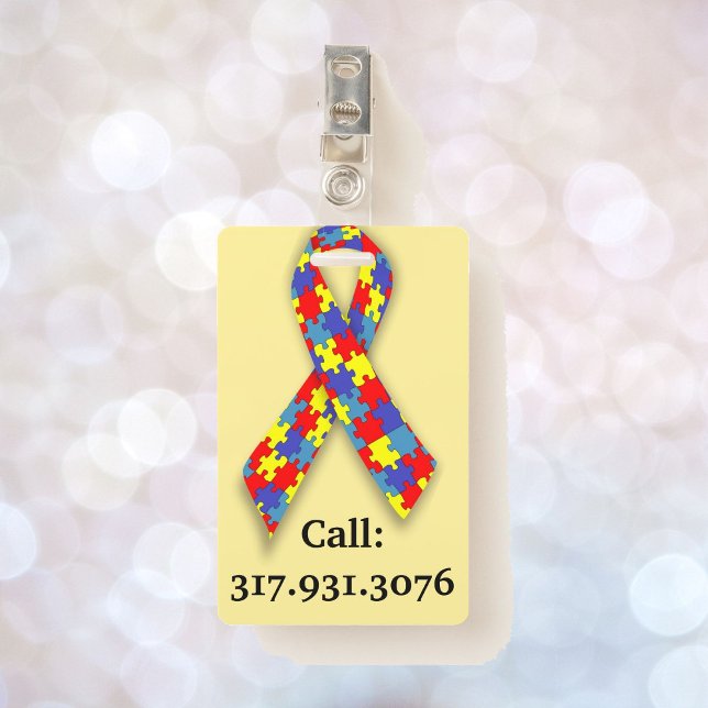 Tarjeta De Identificación Tengo Autismo A Veces Corro - Identificación Llama (Subido por el creador)