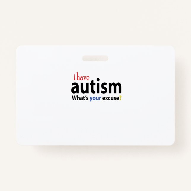 Tarjeta De Identificación TENGO DISEÑOS DE AUTISMO Camiseta autista (Anverso)