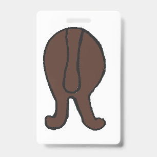 Tarjeta De Identificación terranova marrón hiney