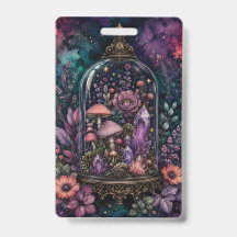 Terrario Mágico de Cristal y Hongos Whimsigoth