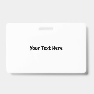 Tarjeta De Identificación Texto personalizado