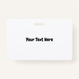 Tarjeta De Identificación Texto personalizado